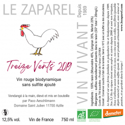 Le Zaparel Treize Vents 2019