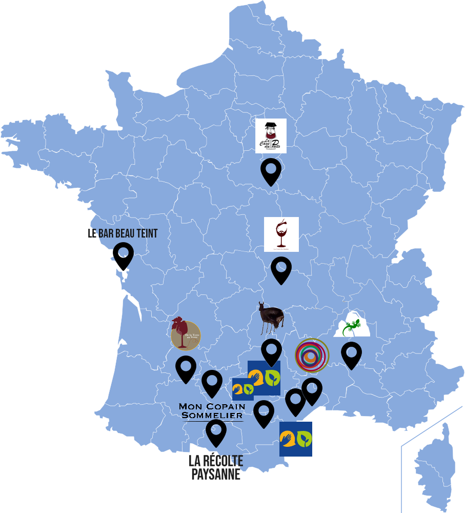 Carte des partenaires